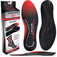 Physix Gear Sport Plantillas Fascitis Plantar- la Mejor Plantilla ortopédica para Arco Plantar- Plantillas Trabajo o…
